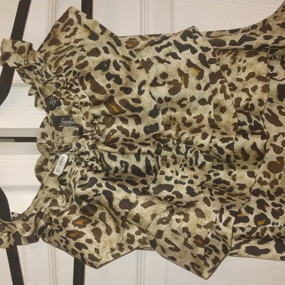 Essentials by Milano women's animal pattern sleeveless top SZ XL NWoT - Picture 7 of 17